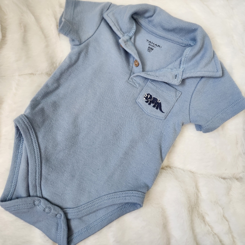 Tahari Baby Light Blue Onesie